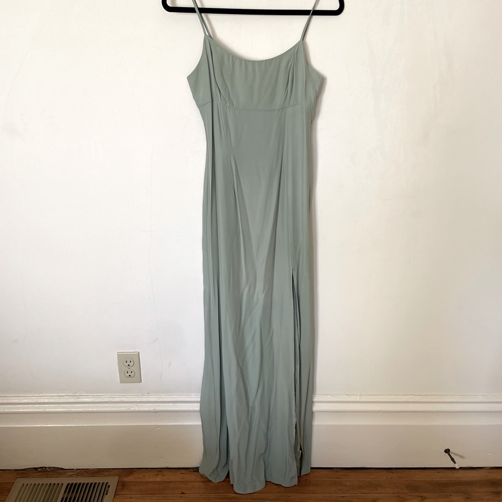 Stone Cold Fox sage green slip dress